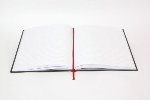 Black n' Red Ruled Casebound Hardback Notebook 192 Pages B5 (Pack of 5) 400082917