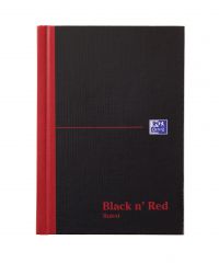 Black n' Red Casebound Hardback Notebook 192 Pages A6 (Pack of 5) 100080429
