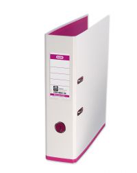 Oxford MyColour Lever Arch File Polypropylene Capacity 80mm A4Plus White & Pink Ref 100081031