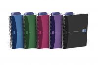 Oxford Poly Opaque Wirebound Notebook A5 Assorted (Pack of 5) 100101300