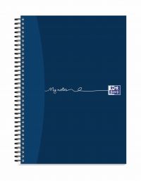Oxford MyNotes Notebook Wirebound 90gsm Ruled Margin Perf Punched 4 Holes 100pp A4 Ref 400020193 [Pack 5]