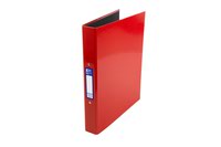 Elba Ring Binder Laminated Gloss Finish 2 O-Ring 25mm Size A4+ Red Ref 400017755