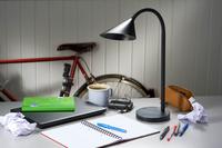 Unilux Sol LED Desk Lamp Adjustable Arm 4W Max Height of 450mm Base Diameter 140mm Black Ref 400086979