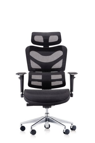 Hood Seating - D0R5 - All black Diamond Mesh - Executive Headrest