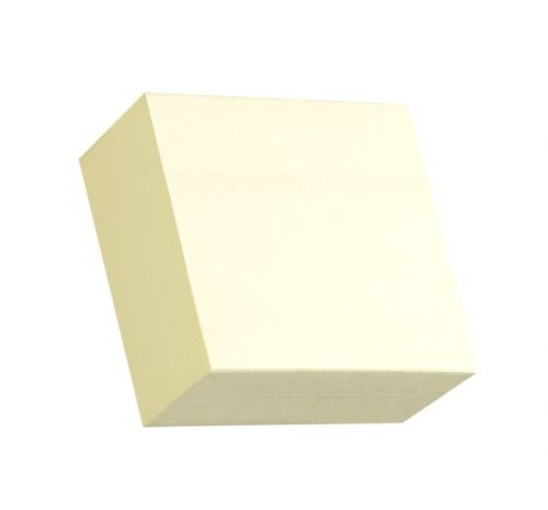 ValueX Stickn Notes Cube 76x76mm 400 Sheets Pastel Yellow 21072