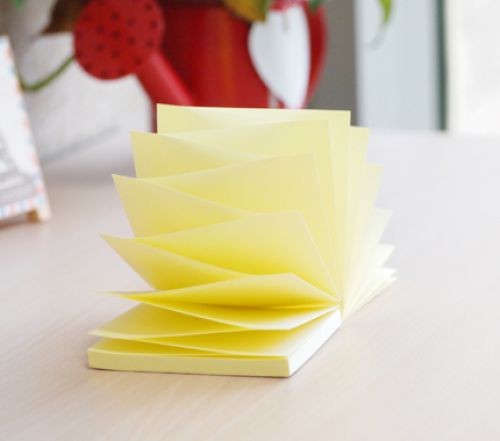 ValueX Stickn Pop-Up Notes 76x76mm 100 Sheets Yellow (Pack 12) 21395