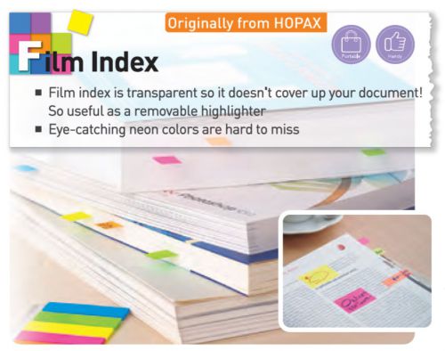 ValueX Index Flags Repositionable 12x45mm 5x25 Flags Neon Assorted Colours (Pack 125) 21050 Hopax