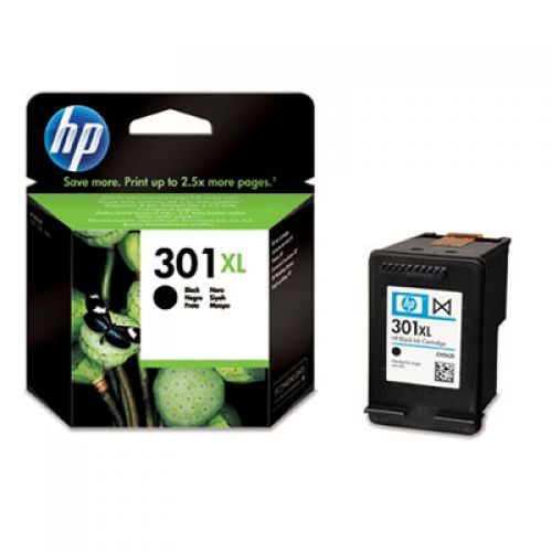 HP 301XL Black High Capacity Ink Cartridge 430 pages 8ml - CH563EE