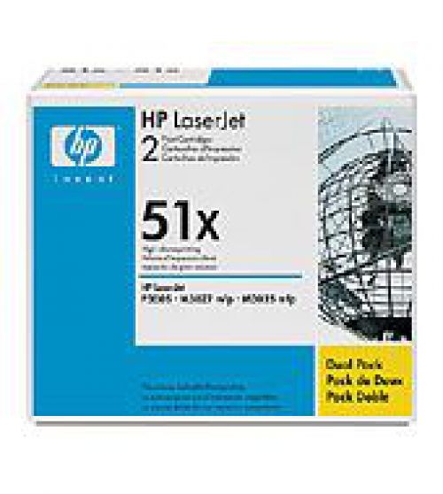 HP Q7551XD Dual Pack Toner