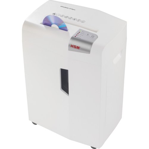 HSM shredstar X12pro document shredder, security level 5, cross cut, 12 sheet