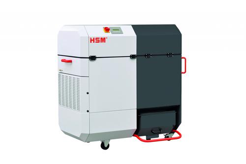 The powerful and energy efficient dust extractor in dust classification M ensures an optimal extraction due to the high air flow volume, thereby reducing dust emissions. The model is suitable for connection to the HSM Powerline FA 500.3 heavy duty document shredders as well as HSM Powerline SP 5080 and SP 5088 shredder baler combinations.