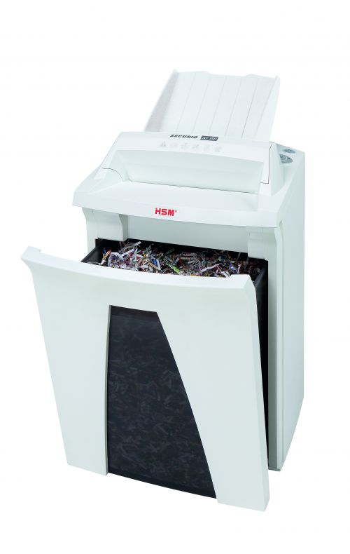 The simple and convenient method of data destruction in the workplace. The document shredder with an automatic paper feed shreds stacks of paper with up to 150 sheets as well as single sheets of paper effortlessly whilst saving you time.