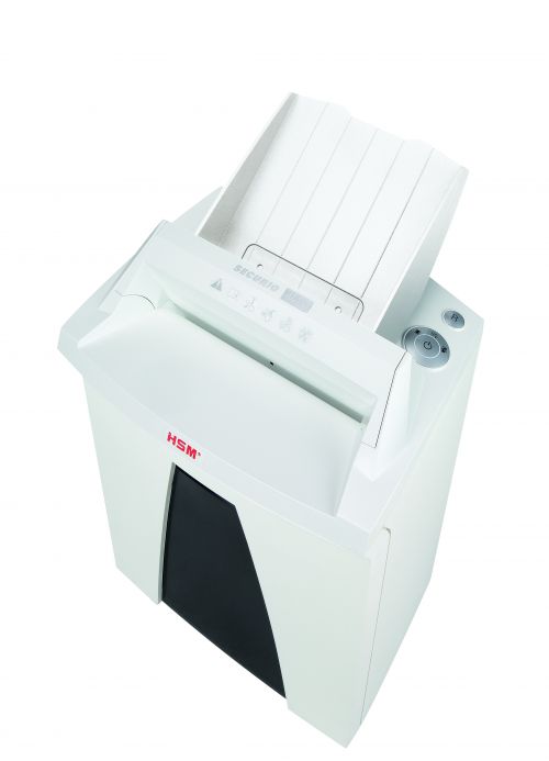 2083811 | The simple and convenient method of data destruction in the workplace. The document shredder with an automatic paper feed shreds stacks of paper with up to 150 sheets as well as single sheets of paper effortlessly whilst saving you time.