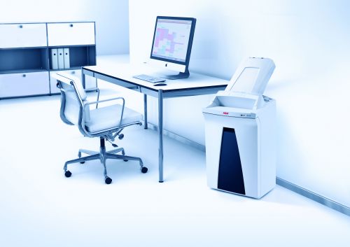 The simple and convenient method of data destruction in the workplace. The document shredder with an automatic paper feed and lockable stack protects inserted stacks of paper from unauthorised access and shreds stacks of paper with up to 300 sheets of paper as well as single sheets of paper easily whilst saving you time.