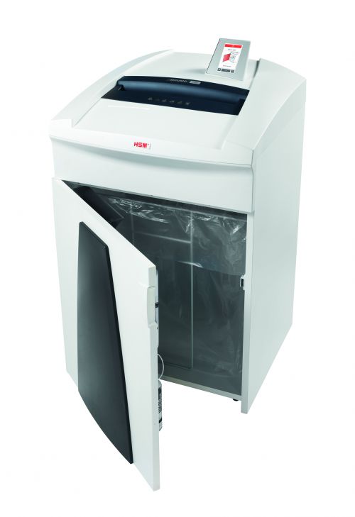 1852121C | Top class, professional data destruction! This document shredder impresses with its innovative drive and operating concept IntelligentDrive with touch display. Perfect for large working groups of up to fifteen people.