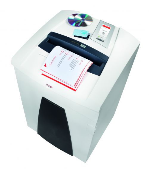 Powerful data destruction for a high throughput performance. This document shredder impresses with its innovative drive and operating concept IntelligentDrive with touch display. Perfect for large working groups of up to fifteen people.