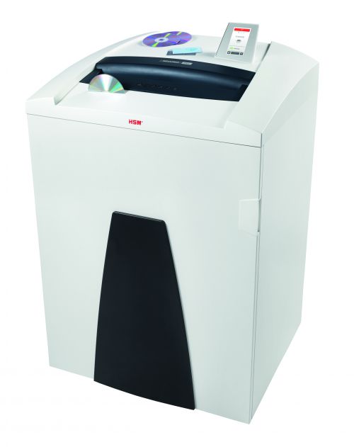 The top document shredder of the HSM SECURIO line with IntelligentDrive and touch display. This powerhouse with 205 litres of collection volume reliably processes large amounts of paper and is therefore optimal as a department document shredder.