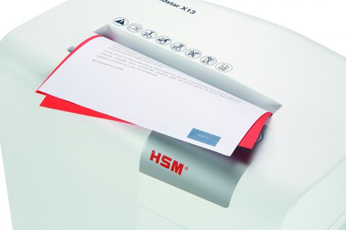 1057821 | User-friendly and functional. This particle cut document shredder on castors in a modern design has an anti-paper jam function. Suitable for up to 5 people.For full details of promotion and to claim visit - www.hsm.eu/voucher-promotion