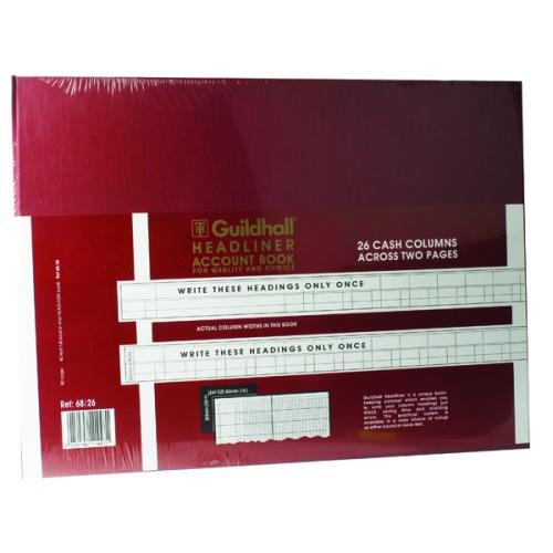 Guildhall Headliner Book 68 Series 26 Petty Cash Column 80 Pages