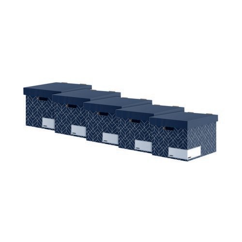 Fellowes Decor Storage Box  Urban Midnight Blue