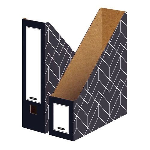 Fellowes Decor Magazine File  Urban Midnight Blue
