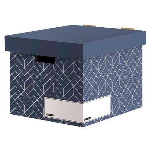 Fellowes Decor Storage Box  Urban Slate Blue
