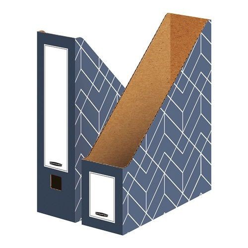 Fellowes Decor Magazine File  Urban Slate Blue