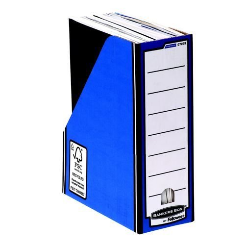 Fellowes Bankers Box Premium Magazine File Blue/White