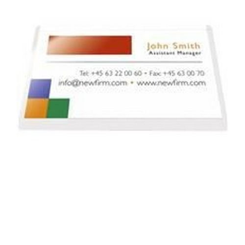 Pelltech SelfAdhesive Business Card Pocket 60x95mm Pack of 100