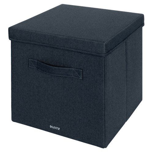Leitz Fabric Storage Box with Lid Large; 1 x Pack of 2
