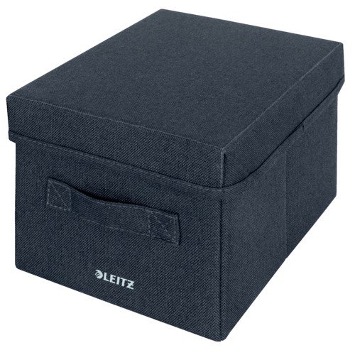 Leitz Fabric Storage Box with Lid Small ;  1 x Pack of 2