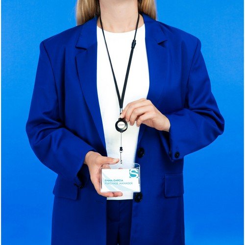 Avery Lanyard with Reel 40x1cm lanyard with 60cm reel 10 per Pack