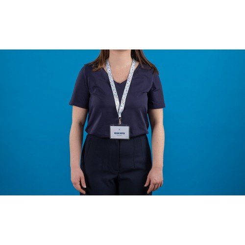 Avery 1 Floral pre-printed lanyard with carabiner 2cm wide