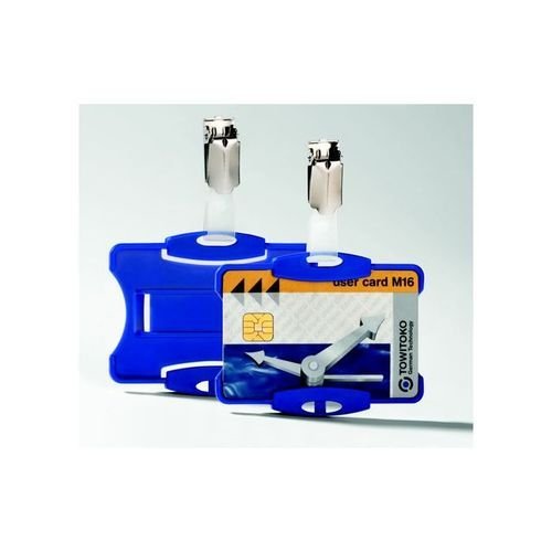 Durable Security Pass Holder Blue Pack 25