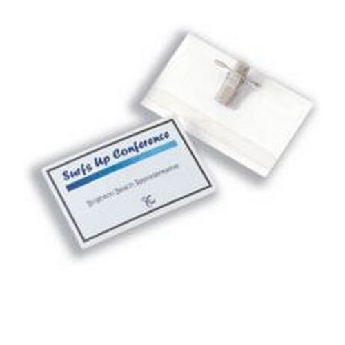 Durable Combi Clip Name Badge Set 54x90mm Pack 20 Badges and 60 Inserts