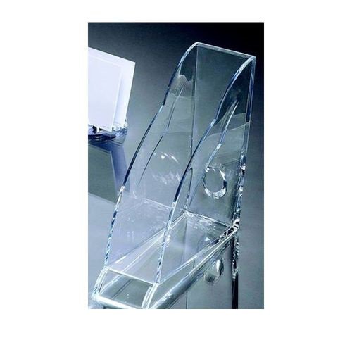 Rexel Nimbus Acrylic Magazine Rack Tranz Clear