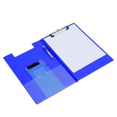 Rapesco Foldover Clipboard Foolscap A4 Blue Clipboards CB1246