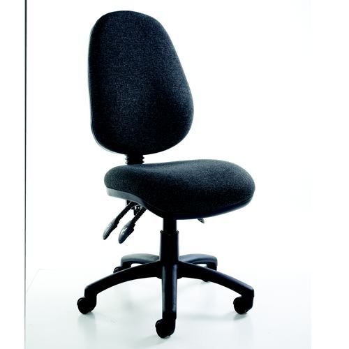 Vantage Fabric 2 Lever Operator Chair Gas Height Adjustment No Arms Black