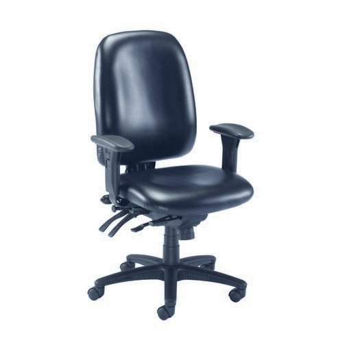 Avior Snowden Heavy Duty Chair Black PU (Adjustable seat height - 485 - 585mm) KF79229