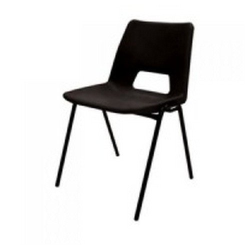 Jemini Polypropylene Stacking Chair Black KF74957