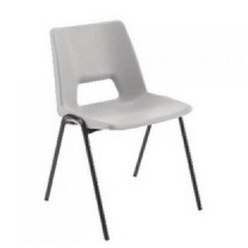Jemini Polypropylene Stacking Chair Grey  KF74960