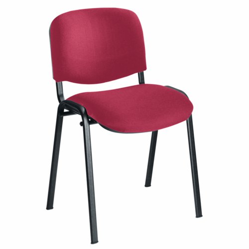 Jemini Ultra Multi Purpose Stacking Chair Claret/Black KF03345