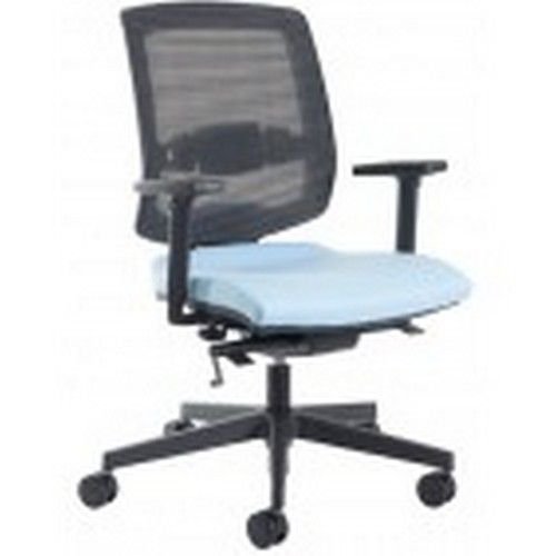 Altino Mesh Back Chair Adjustable Arms In Colbalt High Back Mech Pcb Manual Back Height Cmhr Foam