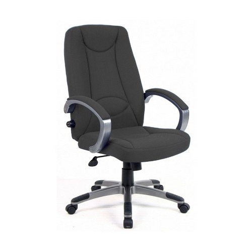 Lucca High Back Managers Chair With Adjustable Lumbar Charcoal