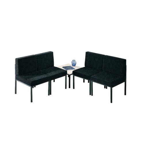 Jemini Charcoal Reception Chair KF04010