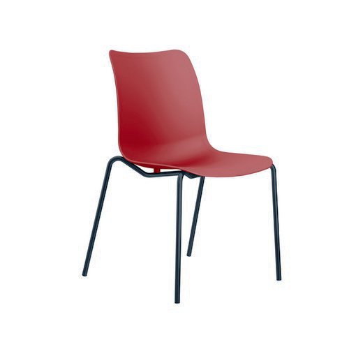 Flexi 4 Leg Chair Red Classroom Seats CH2314