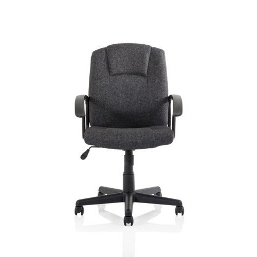 Bella Executive Managers Chair Charcoal Fabric