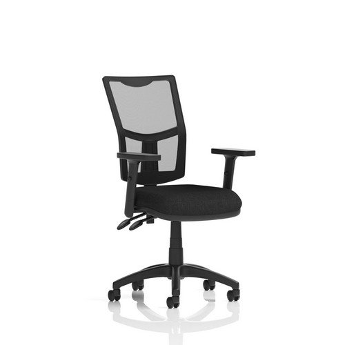 Eclipse Plus II Lever Task Operator Chair Mesh Back With Black Seat With Height Adjustable Arms