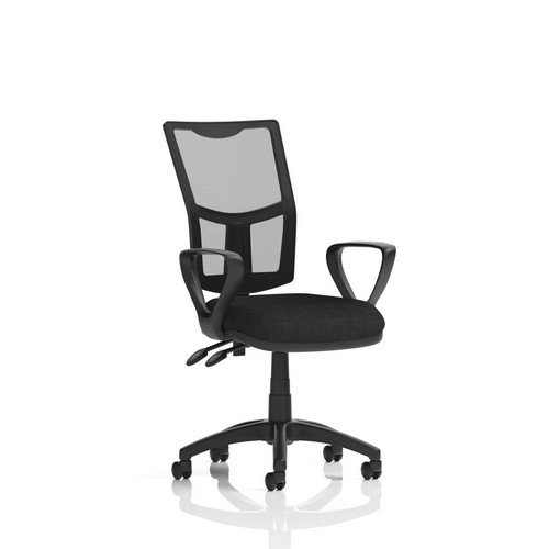 Eclipse Plus II Lever Task Operator Chair Mesh Back With Black Seat With loop Arms