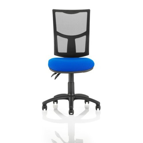 Eclipse Plus II Lever Task Operator Chair Mesh Back With Blue Seat
